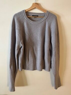 Banana Republic Grey Merino Wool Crewneck Sweater